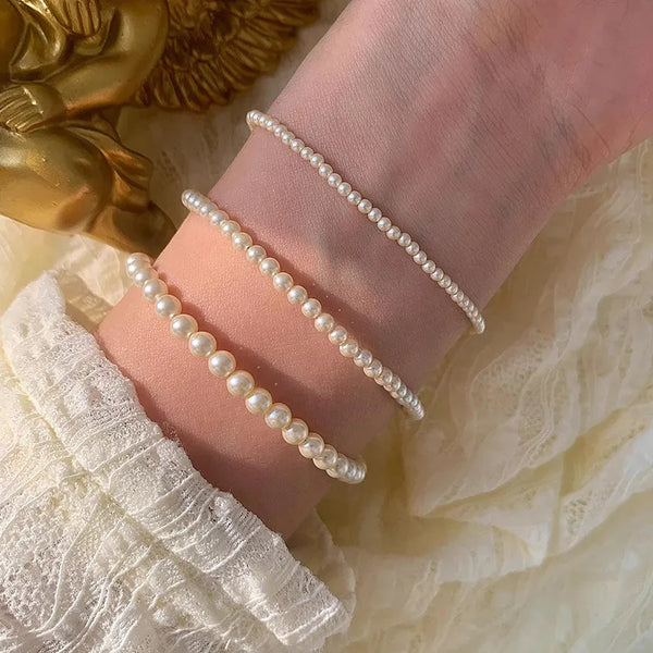 1 Piece 925 Sterling Silver Geometric 925 sterling silver Beaded Chain Bracelets