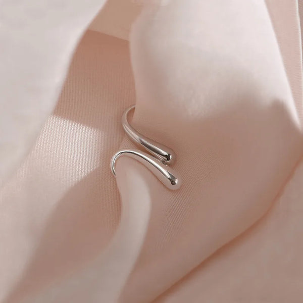 Simple 925 Silver Waterdrop Ear Hooks Ear Studs Drop Earrings Fashionable Minimalist Jewelry Accessories