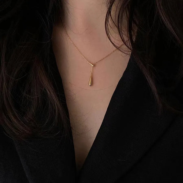 925 Sterling Silver cable chain Plating Solid Color Pendant Necklace