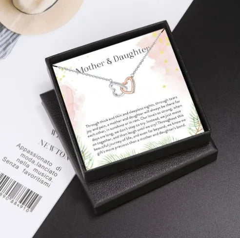 mama heart shape alloy copper zircon pendant necklace in bulk