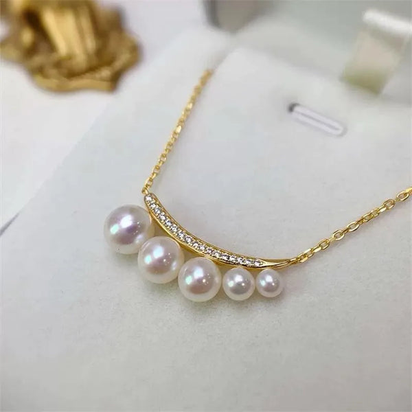 cable chain Pearl Necklace