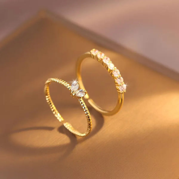 Heart Shape Asymmetrical Open Ring for Women in Ferroalloy, Casual Style Perfect for MAMA Festival
