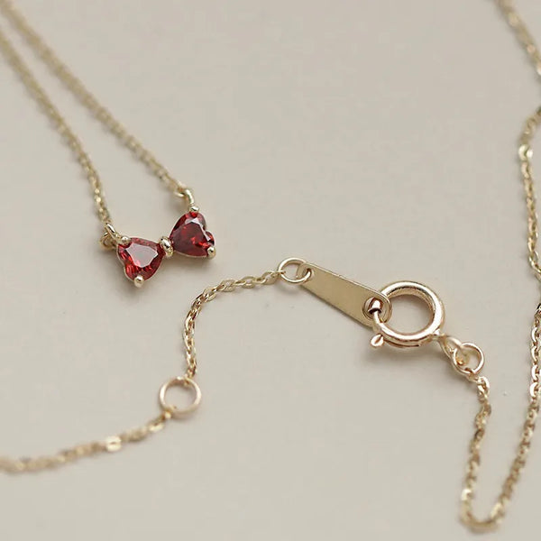 925 Sterling Silver Butterfly Knot Necklace Women Simple Luxury Unique Design High-End Ins Clavicle Chain Valentine's Day Gift