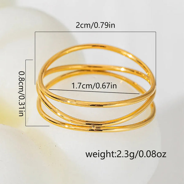Wholesale Jewelry Simple Style Solid Color 304 Stainless Steel Rings