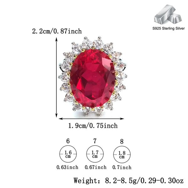 Elegant Glam Luxurious Geometric Sterling Silver Inlay High Carbon Diamond Rings 1 Piece
