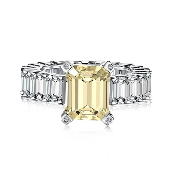 925 Sterling Silver Zircon Geometric Rings
