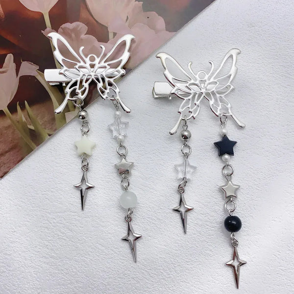 IG Style Lady Women's Butterfly Alloy Charm Hair Clips