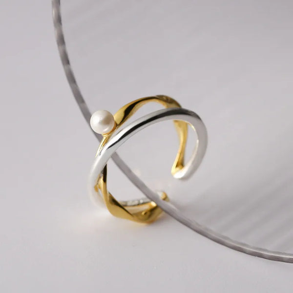 925 Sterling Silver Geometric Open Rings