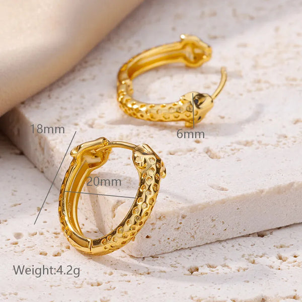 1 Pair Simple Style Solid Color Plating 304 Stainless Steel 18K Gold Plated Earrings