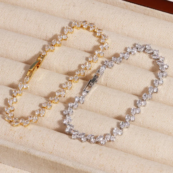 New New Version Niche Design Simple Full Zircon Bracelet Ins Style Personality Fashion Versatile Charm Bracelet Jewelry