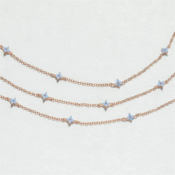 Brass Flower Copper Necklaces