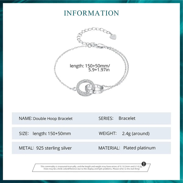 925 Sterling Silver Bracelets Simple Style IG Style