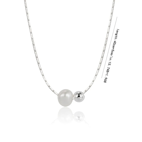 1 Piece 925 Sterling Silver Solid Color 925 sterling silver snake chain Pendant Necklace