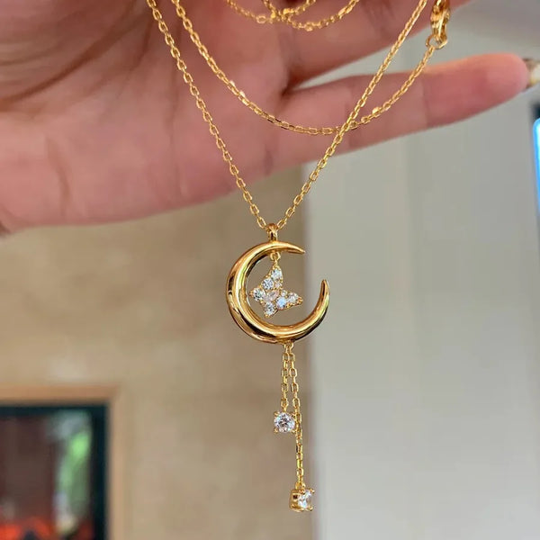Couple Necklaces For Him and Her in Copper Featuring Durable Cable Chain, Available in Elegant Golden Color