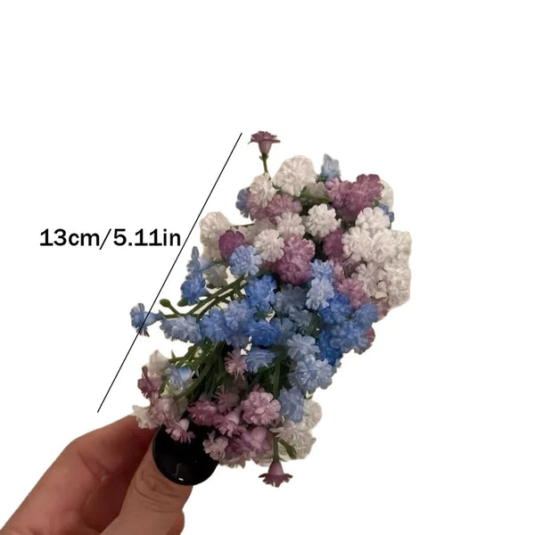 French Style Flowers Hairpin Featuring Durable Metal Material for Elegant Hair Accessory