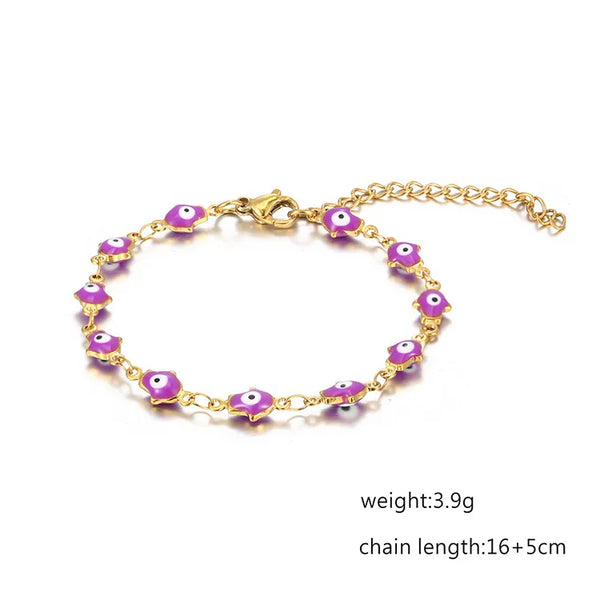 Devil's Eye Bracelet for Women in Titanium Steel, Available in Colour