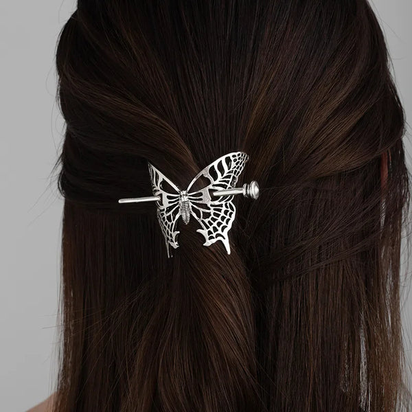 Viking Wolf Moon Hairpin Set Nordic Gothic Bohemian Norwegian Style Hair Accessories Alloy Animal Zodiac Design Wedding Birthday Party Festive