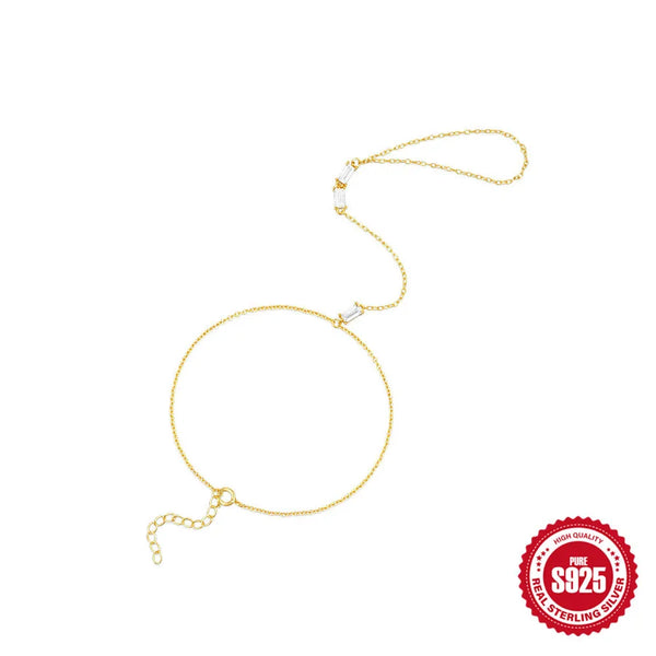 925 Sterling Silver Bracelets Simple Style Shiny