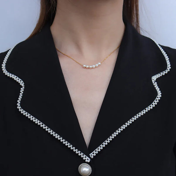 Wholesale Jewelry Printing 304 Stainless Steel 18K Gold Plated Plating Necklace
