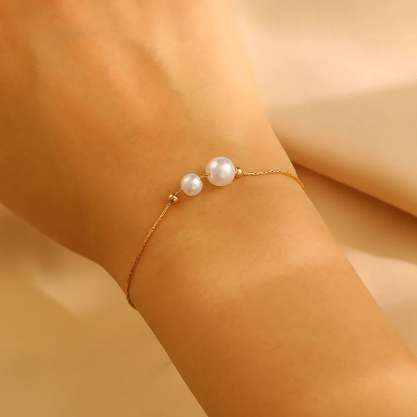Vintage Pearl Bracelet for Women Elegant Bead Bracelet Couple Best Friend Bracelet