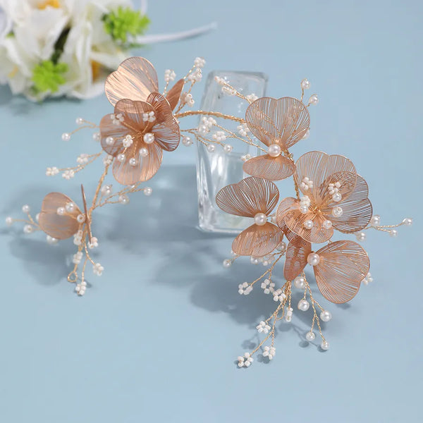 Women’s Baroque Style Wedding Accessory in Copper, Handmade for All Seasons, 1 Piece