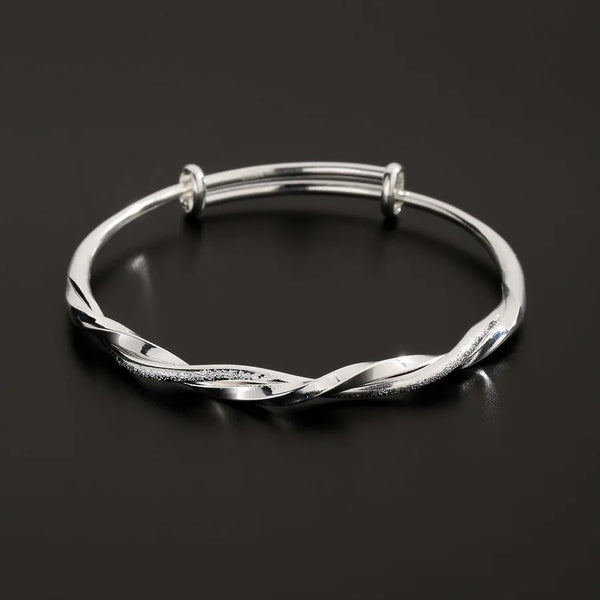 Copper Elegant Glam Modern Style Plating Round Bangle