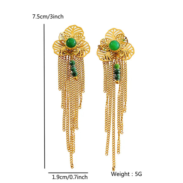 1 Pair Elegant Glam Luxurious Geometric 304 Stainless Steel Drop Earrings