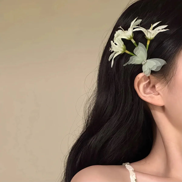 Elegant Flowers Hairpin Hair Accessory for Stylish Hair Decoration