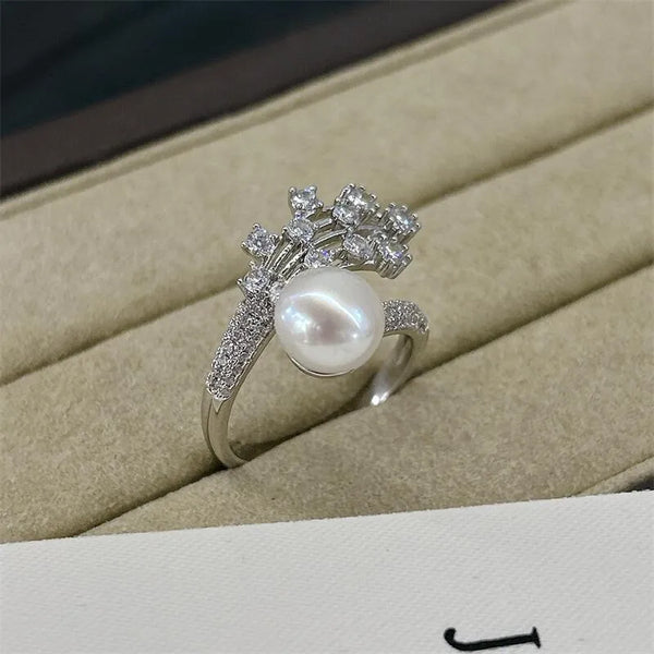 Freshwater Pearl Flower Rings Freshwater Pearl Rings