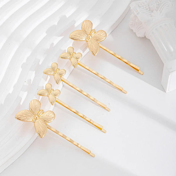 Bridal Butterfly Hairpin for Women in Zinc Alloy, Elegant Hair Accessories