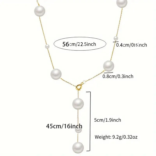 925 Sterling Silver cable chain Plating Geometric Pendant Necklace