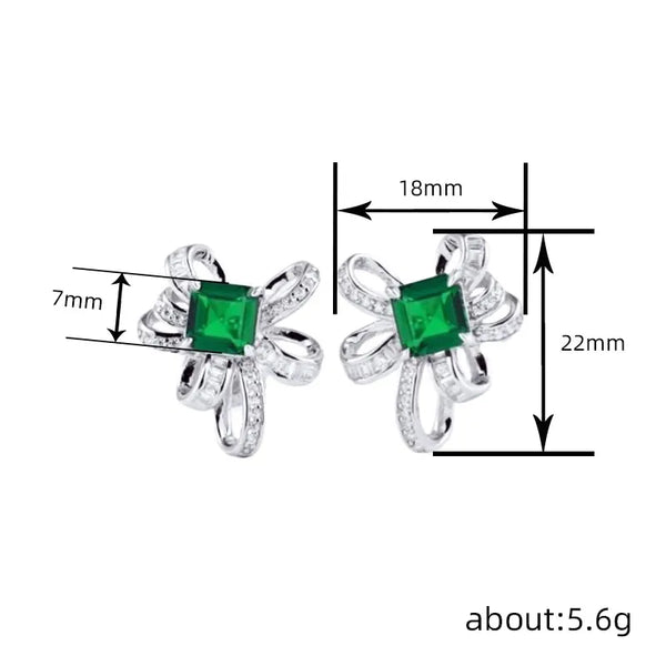 1 Pair Modern Style Classic Style Geometric Copper Zircon Ear Studs