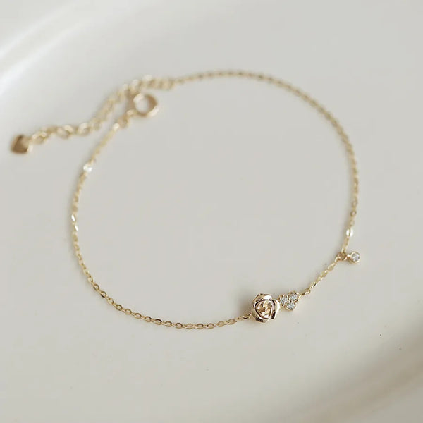 925 Sterling Silver cable chain Bracelets Basic Simple Style