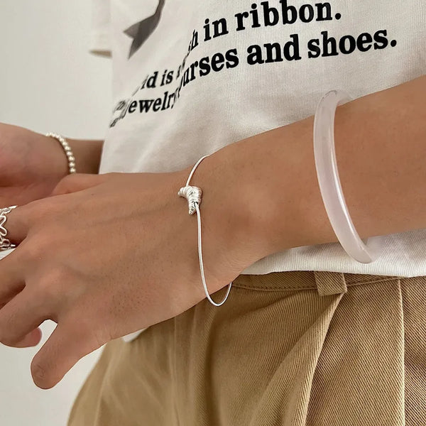 New 925 Sterling Silver Snake Bone Bracelet Women's Simple Creative Design Fashionable Personality Ins Style Versatile Bracelet