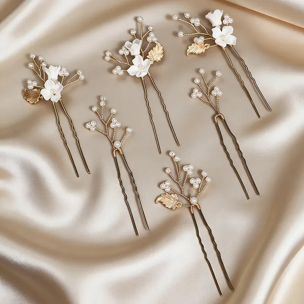 Bridal Flowers Topsy Tail Tool Hair Accessory in Alloy for Elegant Styling