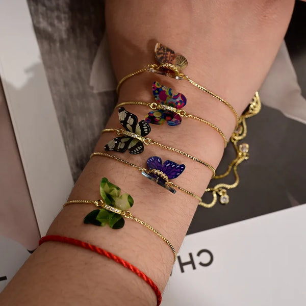 Adjustable Bowknot Bracelet Multi-color Trendy Cool Drawstring Bracelet Unisex Copper Material Party Accessories
