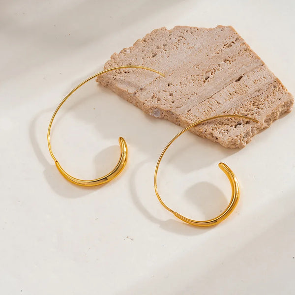 1 Pair Casual Elegant Cute Irregular Geometric Copper 18K Gold Plated Ear Studs
