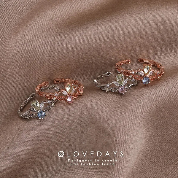 sweet geometric copper open ring in bulk