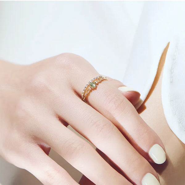 1 Piece 925 Sterling Silver Geometric Rings