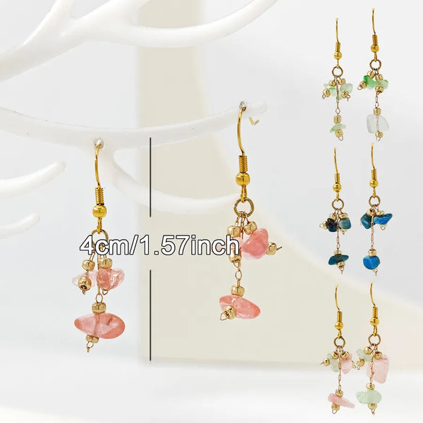 1 Pair Casual Vacation Simple Style Geometric 316 Stainless Steel  Drop Earrings
