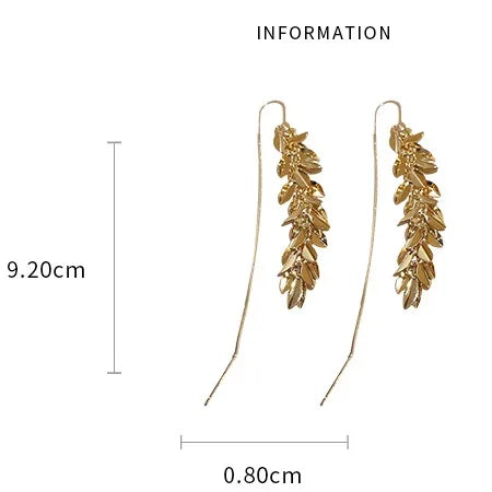 1 Pair Elegant Sweet Geometric Plating Copper Hoop Earrings Drop Earrings