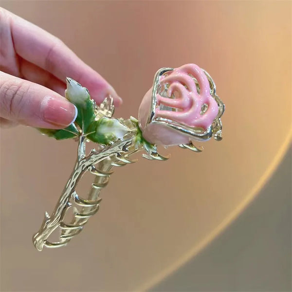 IG Style Sweet Women's Rose Alloy Hair Claws