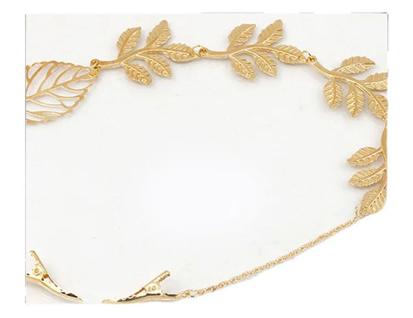 fairy style leaves butterfly alloy plating hair band