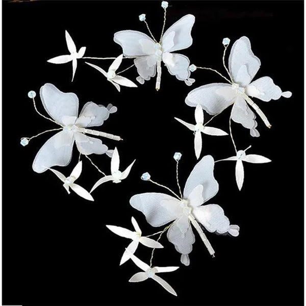 elegant butterfly cloth hair clip