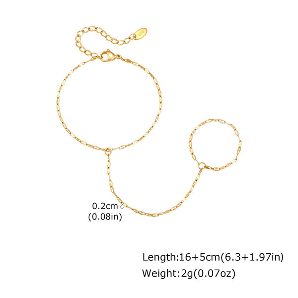 Electroplated Flowers Bracelet for Women with 18K Real Gold Plated 304 Stainless Steel and PVD Coated Handmade Chain