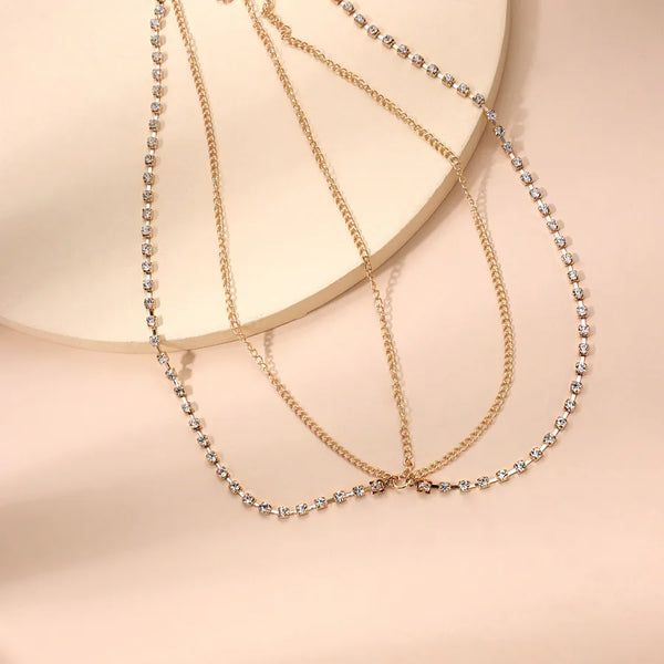 simple style solid color alloy patchwork hair band