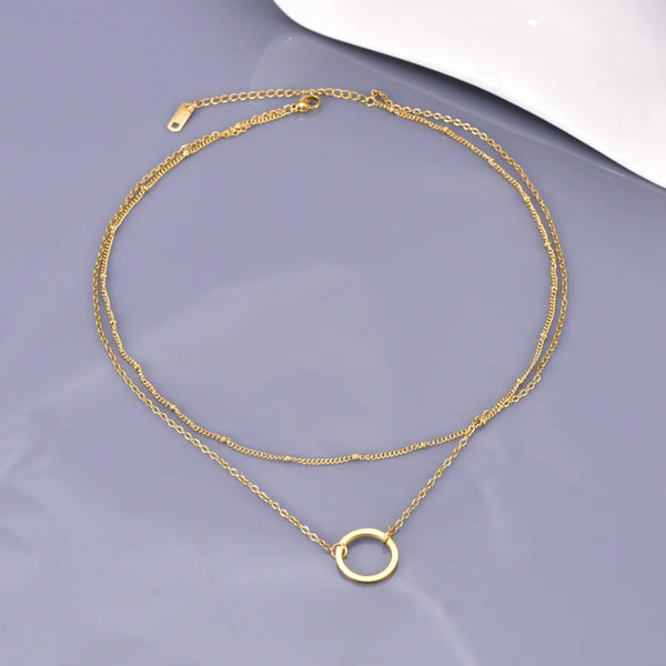 Wholesale Jewelry Simple Style Heart Shape 304 Stainless Steel Titanium Steel Artificial Rhinestones 18K Gold Plated Plating Inlay Pendant Necklace