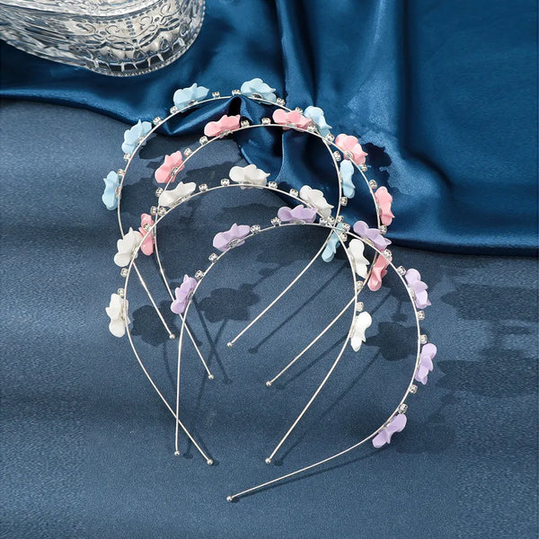 Lady Women's Flower Rhinestone Hair Band