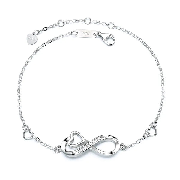 925 Sterling Silver Bracelets Elegant Streetwear