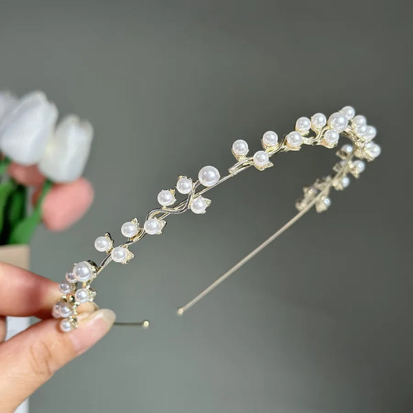 New Style Retro Diamond-encrusted Hair Hoop Women's Alloy Fine Hair High-end Sense Internet Celebrity Fresh Elegant Headwear Accessories Sweet Beauty